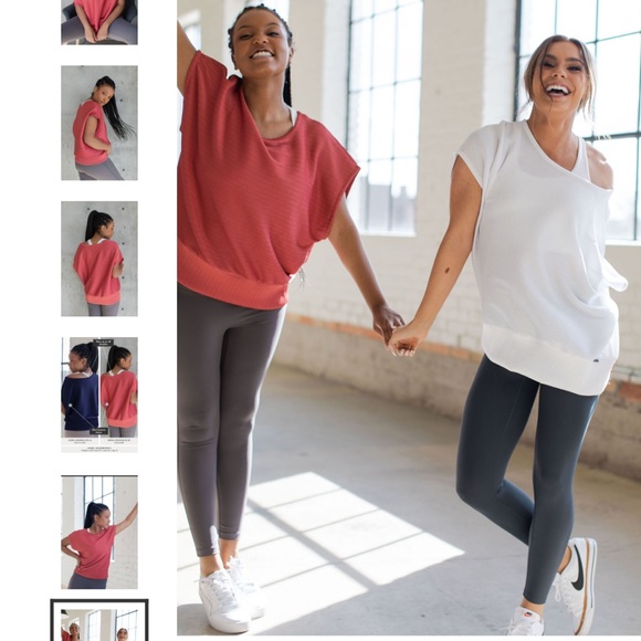 NWT SAVVI XS-SM Garnet Rose Ribbed Kimono Sleeve KARLI Top - Picture 5 of 12